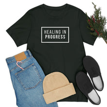 Load image into Gallery viewer, Healing In Progress - Unisex Jersey Short Sleeve Tee