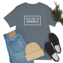 Load image into Gallery viewer, Healing In Progress - Unisex Jersey Short Sleeve Tee