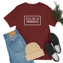 Load image into Gallery viewer, Healing In Progress - Unisex Jersey Short Sleeve Tee