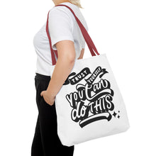 Load image into Gallery viewer, Tote Bag with Positive Quote Trust Yourself, You Can Do It
