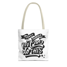 Load image into Gallery viewer, Tote Bag with Positive Quote Trust Yourself, You Can Do It
