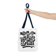 Load image into Gallery viewer, Tote Bag with Positive Quote Trust Yourself, You Can Do It
