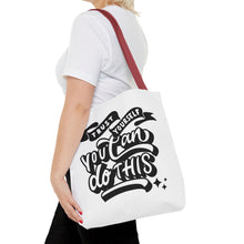 Load image into Gallery viewer, Tote Bag with Positive Quote Trust Yourself, You Can Do It

