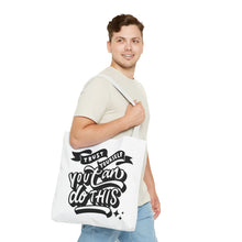Load image into Gallery viewer, Tote Bag with Positive Quote Trust Yourself, You Can Do It
