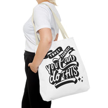 Load image into Gallery viewer, Tote Bag with Positive Quote Trust Yourself, You Can Do It
