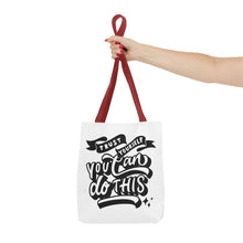 Load image into Gallery viewer, Tote Bag with Positive Quote Trust Yourself, You Can Do It
