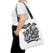 Load image into Gallery viewer, Tote Bag with Positive Quote Trust Yourself, You Can Do It

