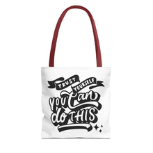 Load image into Gallery viewer, Tote Bag with Positive Quote Trust Yourself, You Can Do It
