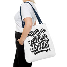 Load image into Gallery viewer, Tote Bag with Positive Quote Trust Yourself, You Can Do It
