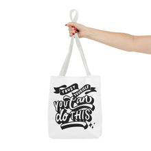 Load image into Gallery viewer, Tote Bag with Positive Quote Trust Yourself, You Can Do It
